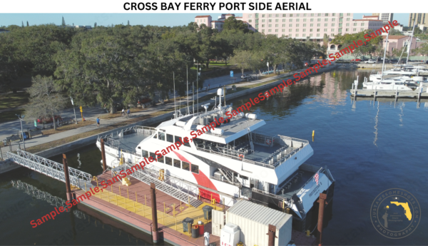 CROSS BAY PORT SIDE AERIAL VIEW DOCKED IN ST. PETERSBURG, FLORIDA